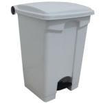 Lixeira 50 lts c/ pedal Branca Belosch