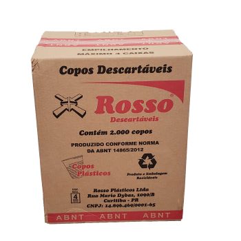Copo 300 ml Rosso Transparente e Branco - Image 2
