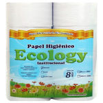 Papel higiênico Rolão Branco 08x200 Ecology
