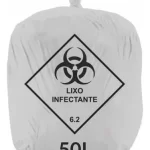 Saco de lixo hospitalar NEKPLAST 50 litros 100 unidades