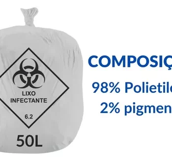 Saco de lixo hospitalar NEKPLAST 50 litros 100 unidades - Image 4