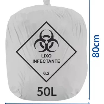 Saco de lixo hospitalar NEKPLAST 50 litros 100 unidades - Image 2