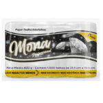 Papel Interfolhas Mona Professional 820g c/ 1000 Fls Preto e Amarelo